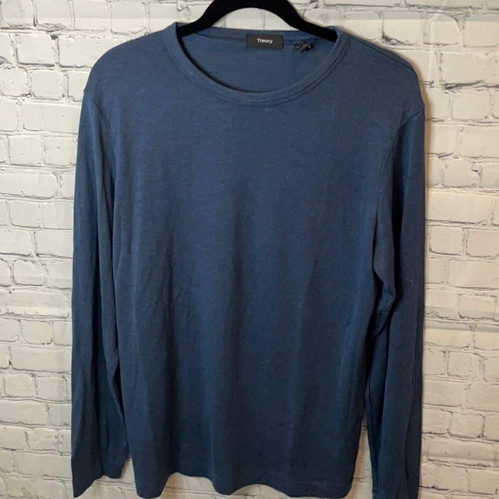 Men’s Lightweight Theory Sweater Blue Sz Lg